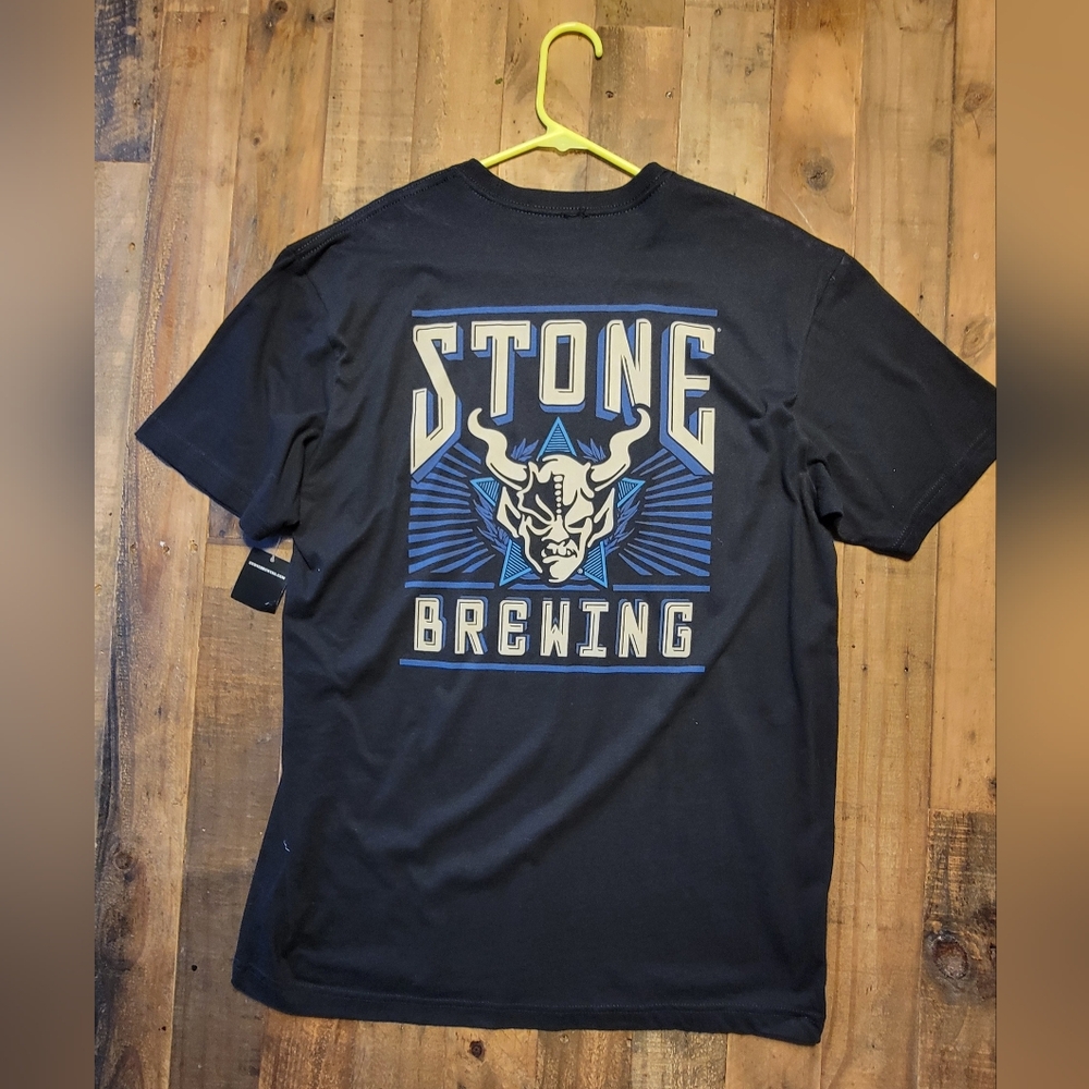 Stone Brewery T Shirt Large Dark Blue